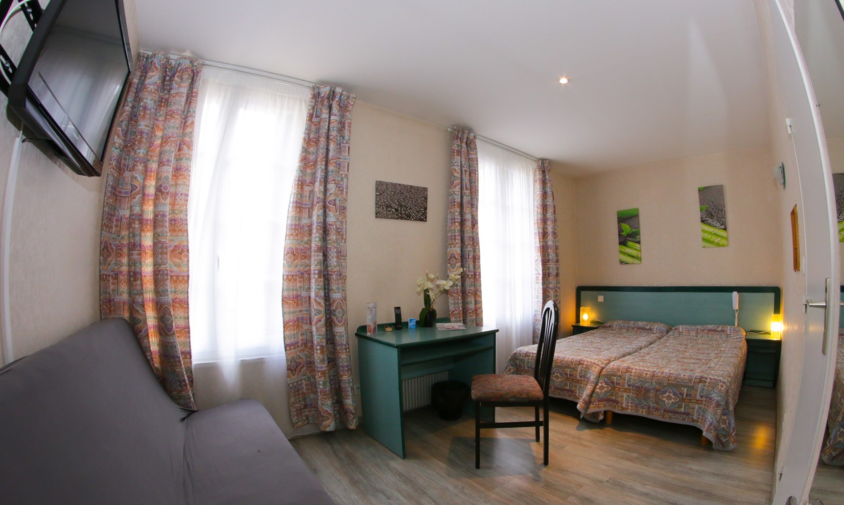 Chambre avec lits jumeaux